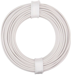 Donau Elektronik 125-015 Litze 1 x 0.25m Wei 10m