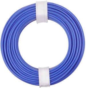 Donau Elektronik 125-012 Litze 1 x 0.25m Blau 10m
