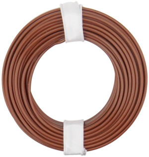 Donau Elektronik 125-018 Litze 1 x 0.25m Braun 10m
