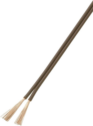 TRU Components 93030c525 Litze 2 x 0.50m Braun 25m