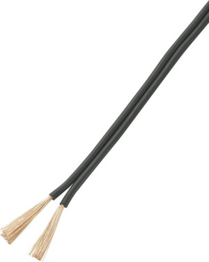 TRU Components 93030c541 Litze 2 x 2.50m Schwarz 25m