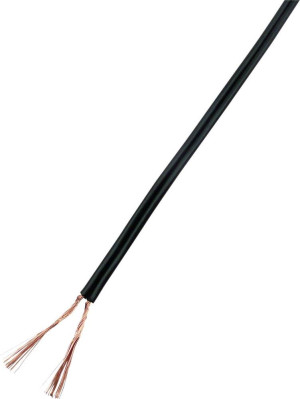 TRU Components 93030c532 Litze 2 x 1m Schwarz 25m