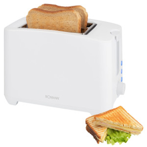 Bomann TA 6065 CB wei 2 Scheiben Toaster