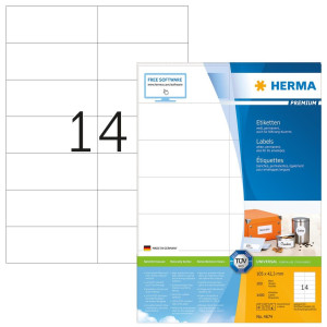 HERMA Universaletiketten 4674 105,0 x 42,3 mm wei