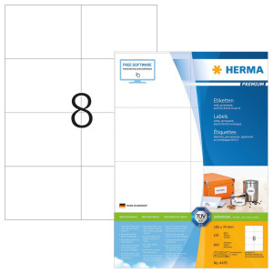 HERMA Universaletiketten 4470 105,0 x 74,0 mm wei