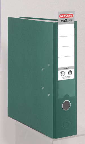 herlitz Ordner 8 cm DIN A4 Kunststoff grn