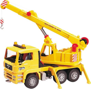 Bruder MAN Kran-LKW Fertigmodell Baufahrzeug Modell