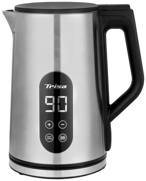 Trisa Digital Boil Wasserkocher schnurlos Edelstahl