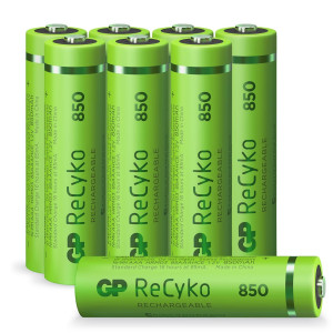 GP ReCyko AAA Micro NiMH 850 mAh 1,2V Akku 8er Pack