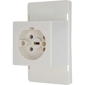 Power Deksel contactdoos perilex