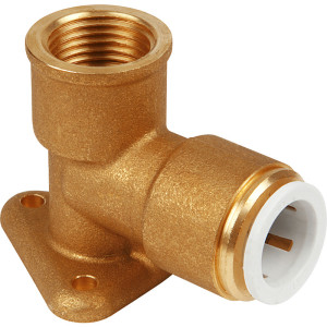 John Guest muurplaat messing 1/2"x15mm