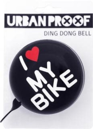 URBAN PROOF Glocke Urban Proof Ding Dong Black I Love My Bike