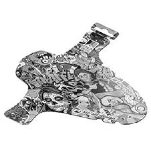 Rie Sel Design Schutzbleche Vorne a Fascette Mudguard comics B/W