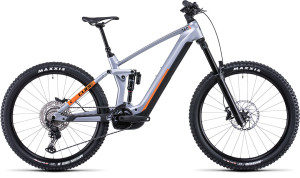 CUBE Stereo Hybrid 160 HPC SL 27.5 polarsilver´n´orange