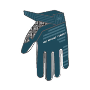 100% Guanti R-core bianchi/blu