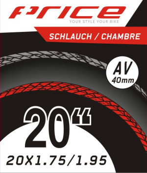 Price Camera d'aria AV 20x1.75/1.95