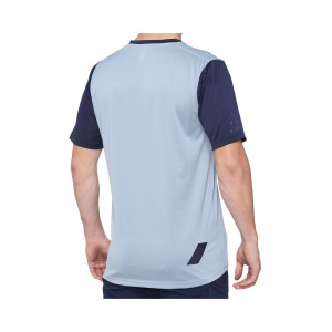 100% RIDECAMP Short Sleeve Jersey Lt. Slate Blue/Navy