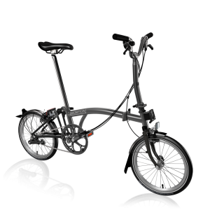 Brompton P Line M4L Midnight Black Metallic-Titanium Black Matt