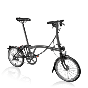 Brompton P Line S4L Midnight Black Metallic-Titanium Black Matt