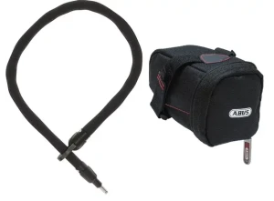 ABUS Abus Chaîne en boucle Adaptor Chain IVY 6KS/100 avec sacoche de selle ST5950 noir