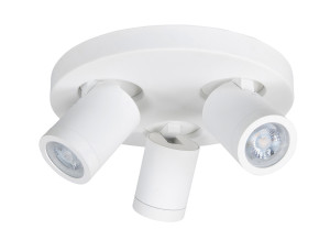 Spot Oliver Mat Wit 3 lichts IP44 Ø 25cm