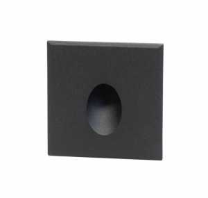 Wand Inbouwspot Imo 1Watt Led Zwart
