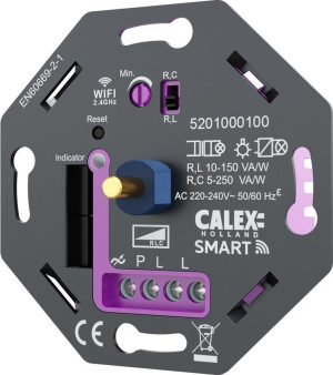 Calex Smart Wifi LED Inbouw Wanddimmer 5-250Watt