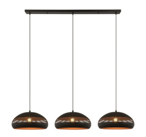 Freelight Hanglamp Duomo Zwart - Goud 3 Lichts E27