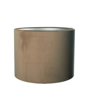 Lampenkap Cilinder Short Velvet Brown Ø 30cm