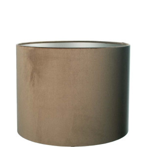 Lampenkap Cilinder Short Velvet Brown Ø 40cm