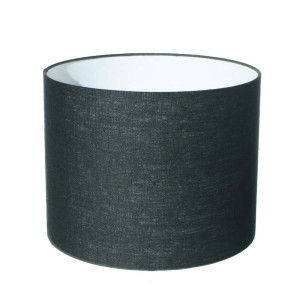 Lampenkap Cilinder Short Linnen Zwart Ø 45cm