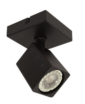 Spot Quadro Zwart GU10 1-Lichts