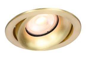 Inbouwspot Rond Kantelbaar Mat Goud GU-10