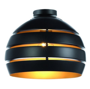 Freelight Plafondlamp Djarin Mat Zwart & Goud Ø 40cm