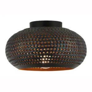 Freelight Plafondlamp Fuoco Bruin Zwart Ø 35cm E27 Fitting