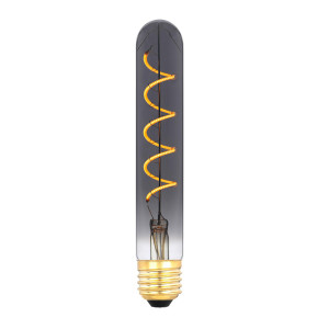 E27 5Watt Smoke Spiraal Led Buis Dimbaar 2200K & 350Lumen