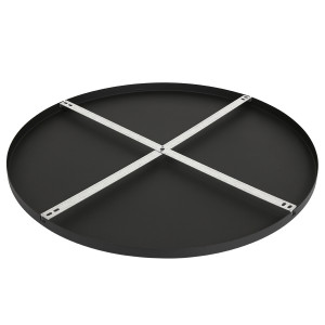 Plafondplaat Zwart Rond Ø 70cm Incl. Ophangbeugel I15301S