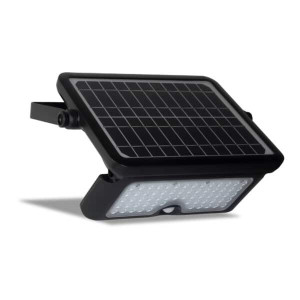 Wandlamp Floodlight Zwart Solar Multifunctioneel incl. Sensor 10 Watt