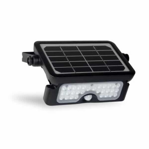 Wandlamp Floodlight Zwart Solar Multifunctioneel incl. Sensor 5 Watt