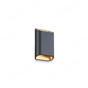 Artdelight Wandlamp Diaz-S Zwart Goud Led 2 x 3Watt IP65