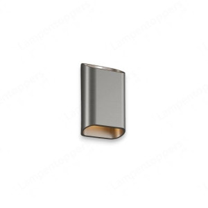 Artdelight Wandlamp Diaz-S Geborsteld Gun Metal Led 2 x 3Watt