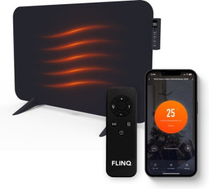 Smart Infrarood Verwarming 450 Watt Zwart met Thermostaat