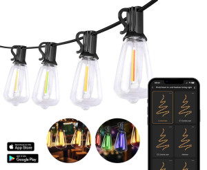 Lichtsnoer Smart RGB+Wit IP44 15Mtr Wi-Fi & Bluetooth