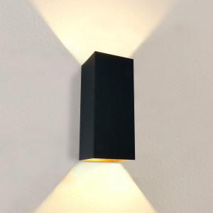 Wandlamp Dante 2 XL Zwart - Goud GU10 Up & Downlight