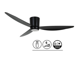 Plafondventilator Array Zwart 12 Watt Led Ø 137cm Incl. Afstandsbediening