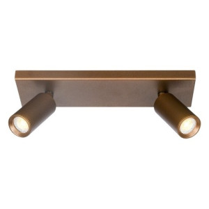 Freelight Spot Scolo Brons-Goud GU10 2-Lichts Balk