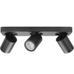 Highlight Spot Oliver Mat Zwart 3 lichts IP44