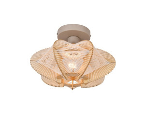 ETH Plafondlamp Jessica Beige Naturel Ø 30cm E27 15Watt Max.
