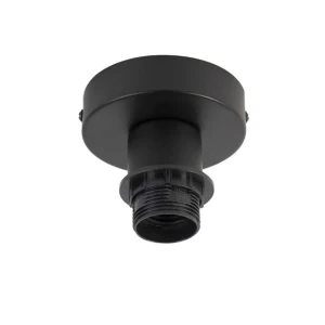 Plafondhouder Zwart 1x E27 Ø 15cm