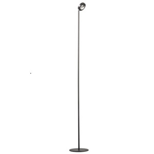 Vloerlamp Jake Round Zwart Led met Lens 3-Step Dimmer 9 Watt 1 Lichts